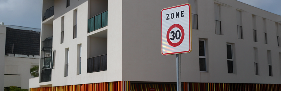 panneau zone 30 quartier